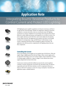 Integrating Bourns® Resistive Products to Control Current and