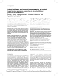 Arterial stiffness and central hemodynamics in