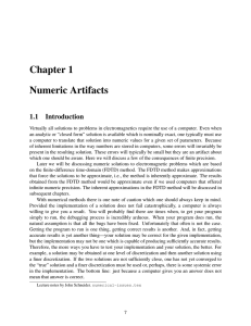 Chapter 1 Numeric Artifacts
