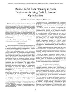 Mobile Robot Path Planning in Static Environments using Particle