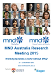 MND Australia Research Meeting 2015 Working towards a world