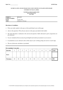 AM 05 Biology Paper 1