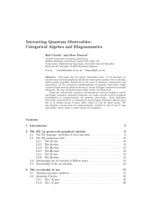 Interacting Quantum Observables: Categorical Algebra and