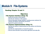 Module IX - File Systems