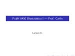 lec11 - Biostatistics