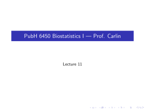 lec11 - Biostatistics