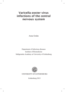 Varicella-zoster virus infections of the central nervous system