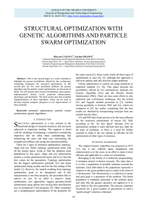 structural optimization with genetic algorithms and particle swarm
