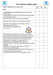 Unit 2 National 4 Summary Sheet