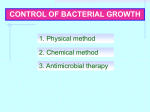 control of bacterial growth