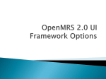 OpenMRS 2.0 UI Framework Options