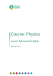 Physics Course Adv Higher