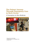 The Patient Journey Through Emergency Care in Nova Scotia