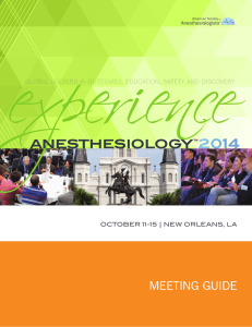 2014 Meeting Guide - American Society of Anesthesiologists