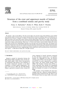 Structure of the crust and uppermost mantle of Iceland from