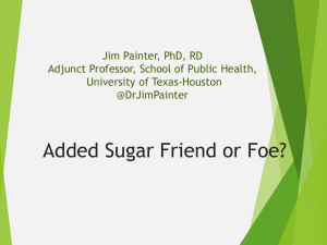 Jim Painter, PhD, RD Adjunct Professor, School of Public Health