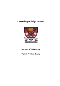 S3 Numeracy Booklets – Atomic Structure