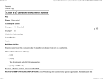 Lesson 8-2 Operations with Complex Numbers