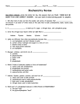 Biochemistry Review - sciencewithskinner