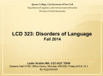 language disorder…