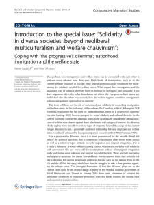 Introduction to the special issue: “Solidarity in diverse societies
