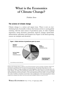 What is the Economics of Climate Change?