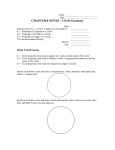 CHAPTER 8 NOTES – Circle Geometry