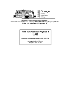 Physics II Lab Packet
