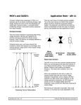 MOV`s and SASD`s Application Note - AN-11