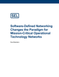 Software-Defined Networking Changes the Paradigm for Mission
