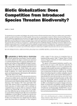 Biotic Globalization: Does Competition from Introduced Species
