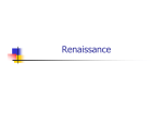Week 10 - Renaissance