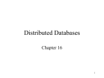 Distributed Databases - Computer Science, NMSU