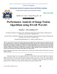 Performance Analysis of Image Fusion Algorithms using HAAR