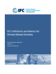 IFC`s Definitions and Metrics for Climate