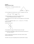 Geometry Final Exam Review Sheet