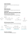 Aldehydes, Ketones and Carboxylic acids