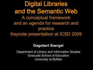 Keynote ICSD 2009 Digital Libraries and the