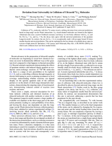 Deviation from Universality in Collisions of Ultracold 6Li2 Molecules