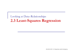 2.3 Least-Squares Regression