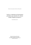 Land-use competition and agricultural greenhouse gas emissions in