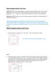 Right Triangles and the Unit Circle - Golden GSE Pre