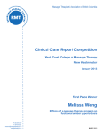 Clinical Case Report Competition - Registered Massage Therapists