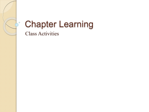 Chapter Learning