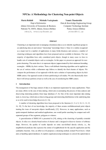 NPClu: A Methodology for Clustering Non