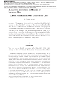 Alfred Marshall and the Concept of Classajes_700 151..165