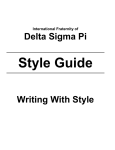 Style Guide - Delta Sigma Pi