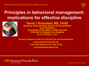 Principles in behavioral management: implications for effective