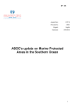 ASOC`s update on Marine Protected Areas in the Southern Ocean