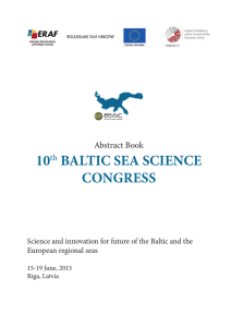 Abstract Book - 10th Baltic Sea Science Congress BSSC 2015